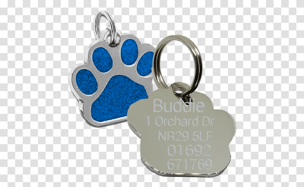 Paw Print Dog Tag Red Paw Tag Dog, Pendant, Accessories, Accessory, Jewelry Transparent Png