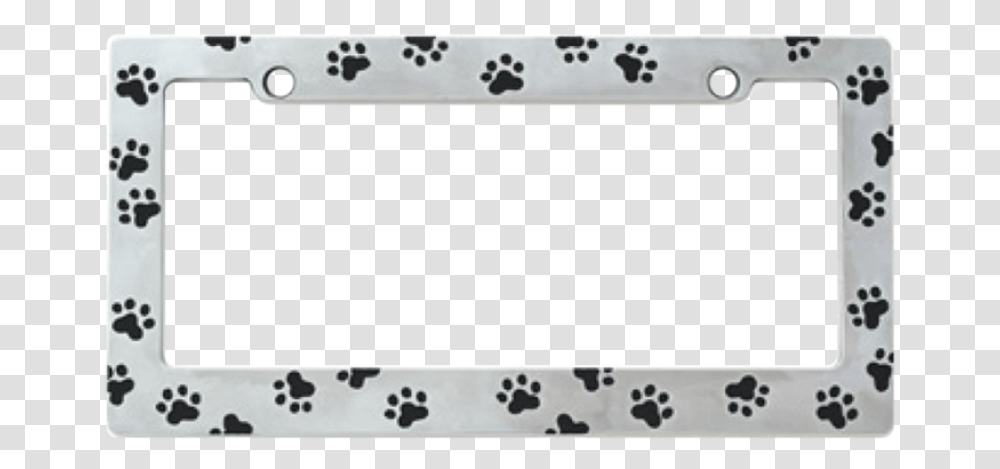 Paw Print License Plate Frame, Screen, Electronics, Stereo Transparent Png