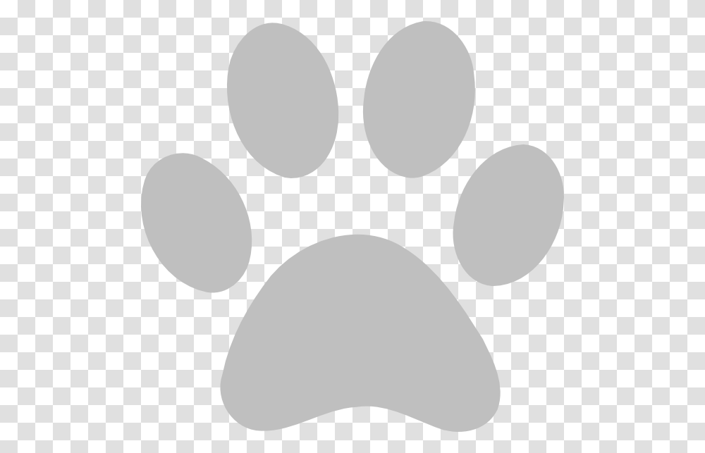 Paw Print Outline Clipart Grey Dog Paw Print, Footprint Transparent Png