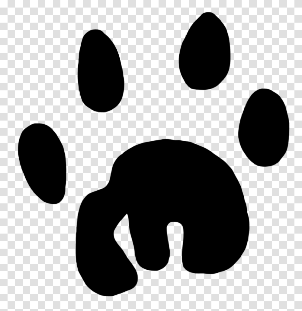 Paw Prints Clipart, Person, Human, Hair, Silhouette Transparent Png