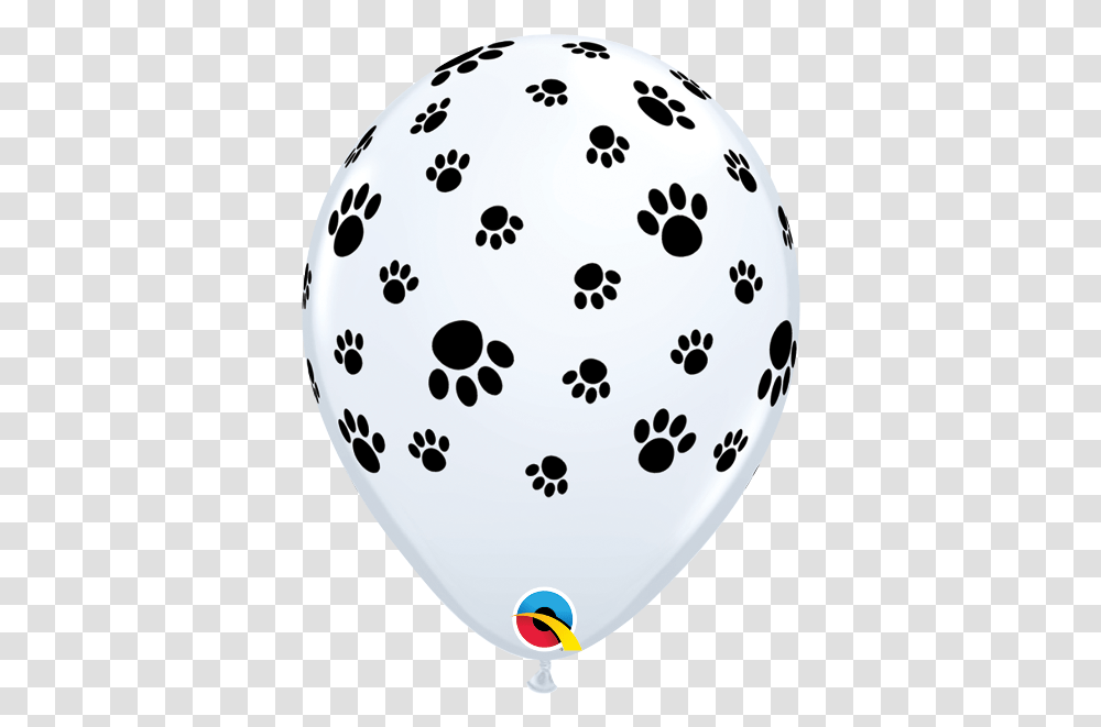 Paw Prints White Inflated Happy Birthday Dog Balloons, Snowman, Winter, Outdoors, Nature Transparent Png