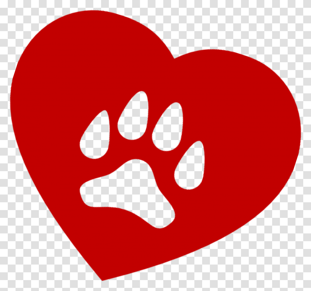 Pawprint Clipart Heart Heart With Paw Print, Pillow, Cushion, Plectrum Transparent Png