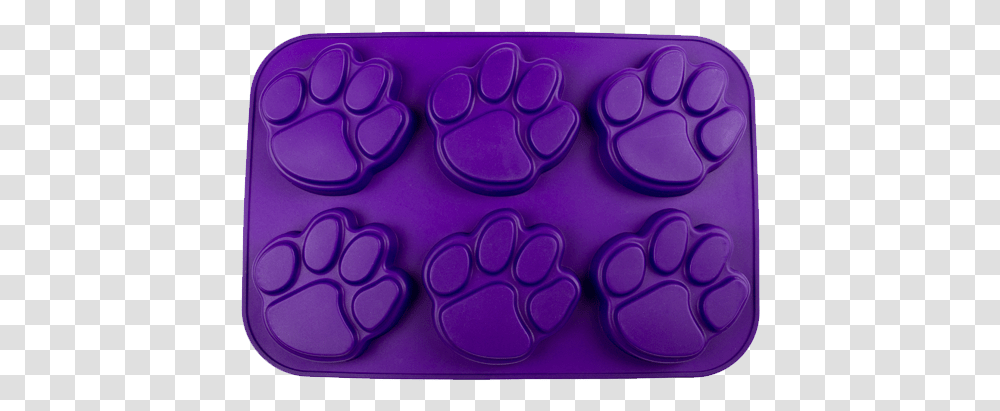 Pawprint Cupcake Or Muffin Pan Purple Silicone Molds, Plant, Scissors, Word Transparent Png