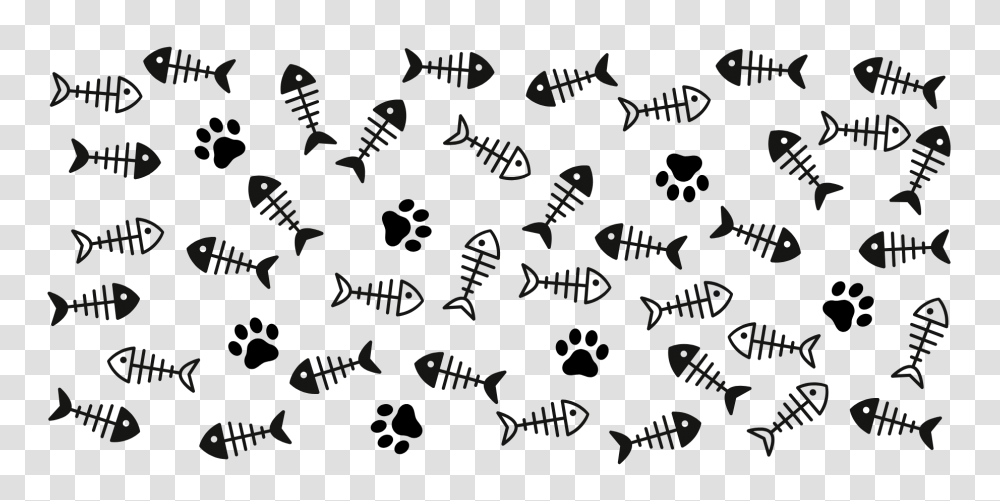 Paws And Fish Art, Leisure Activities, Footprint, Silhouette Transparent Png