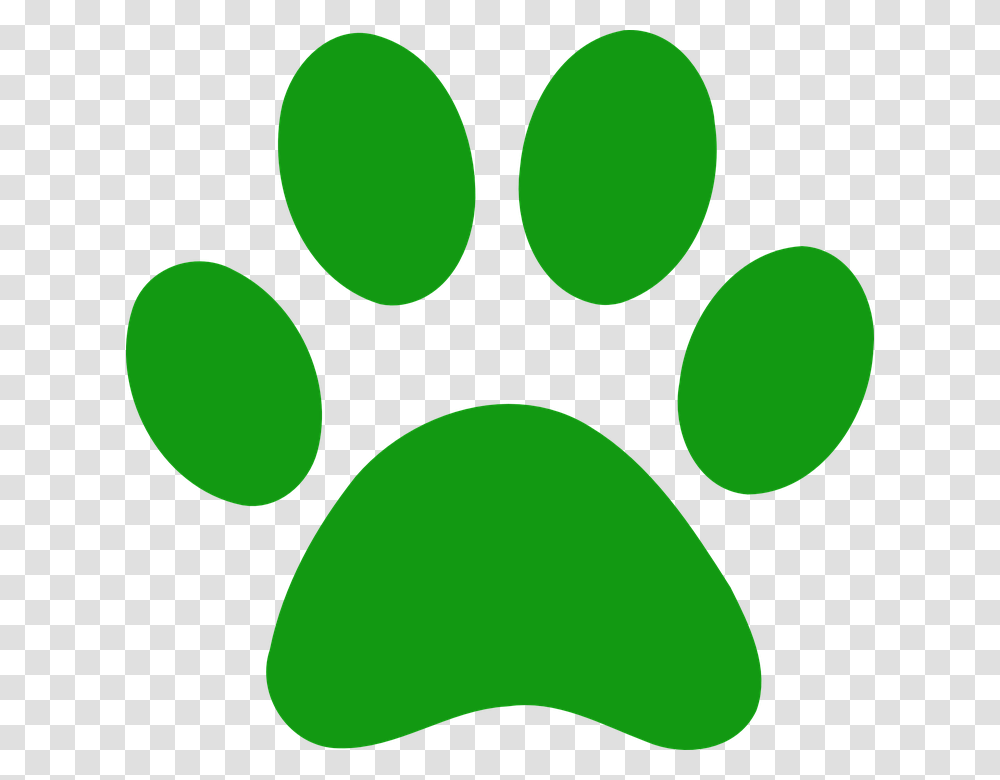 Paws Print Dog Green Green Paw Print Clip Art, Footprint Transparent Png