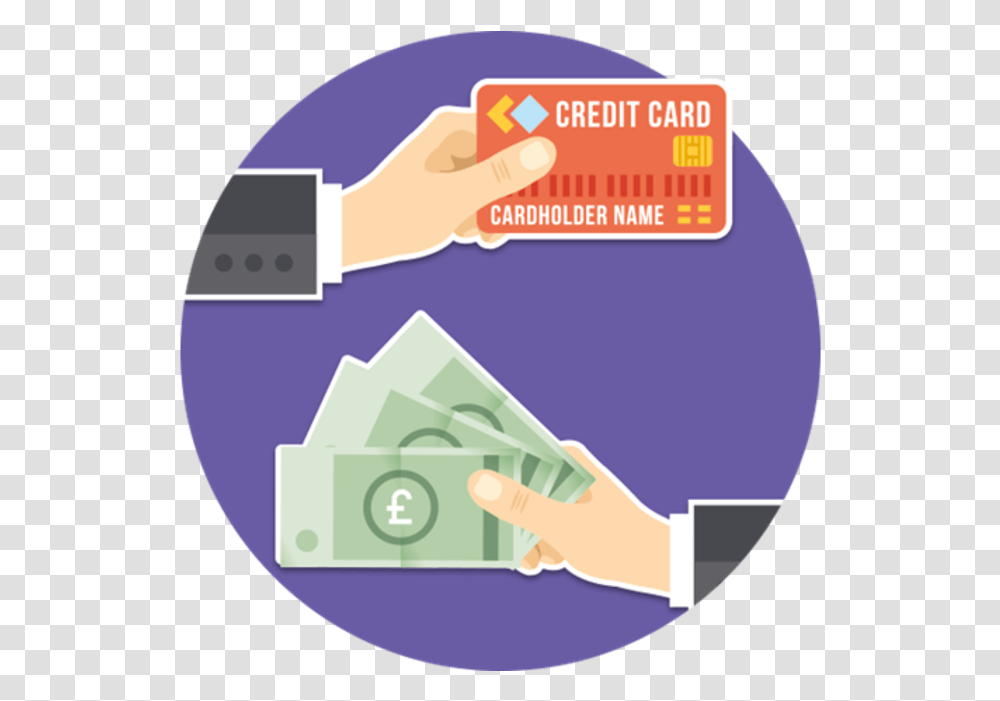 Pay Cash Or Card, Label, Credit Card, Hand Transparent Png