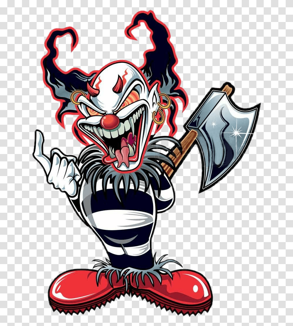 Payaso Malo Clown Stickers, Tool, Axe Transparent Png