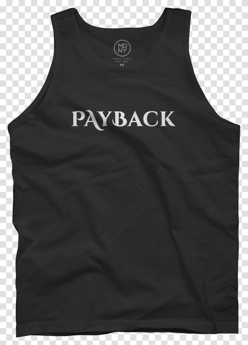 Payback Black Tank Top Active Tank, Apparel, Undershirt, Vest Transparent Png