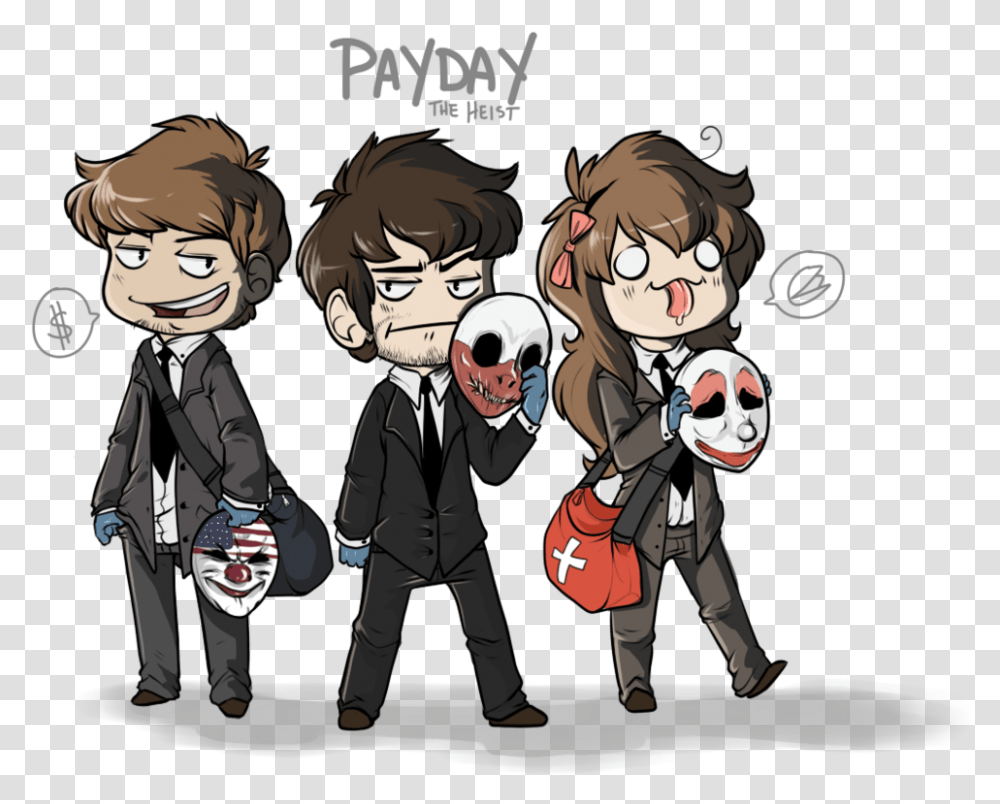 Payday 2 And Dark Souls Oh Good Let The Chaos Zewihander Payday 2 Cartoon, Comics, Book, Person, Human Transparent Png
