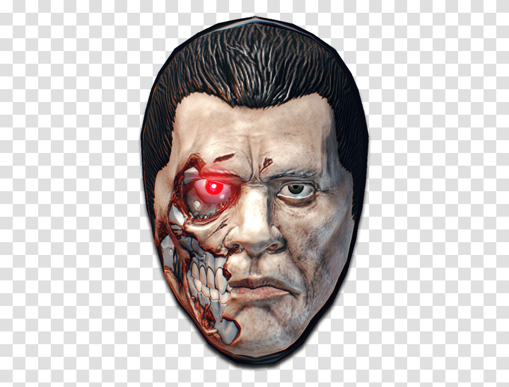 Payday 2 Robo Arnold Mask, Head, Face, Person, Human Transparent Png