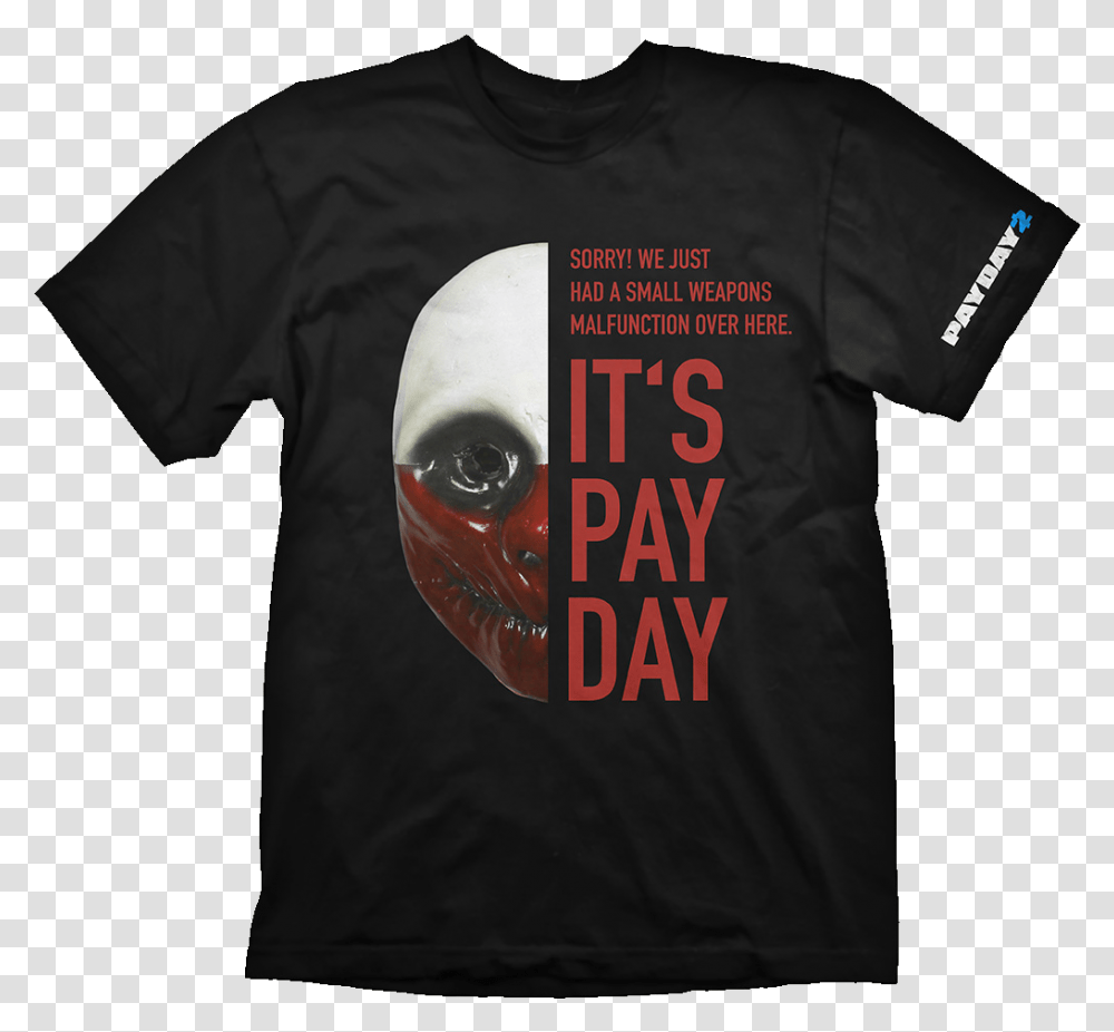Payday 2 T Shirt Wolf Mask Kizz T Shirt, Apparel Transparent Png