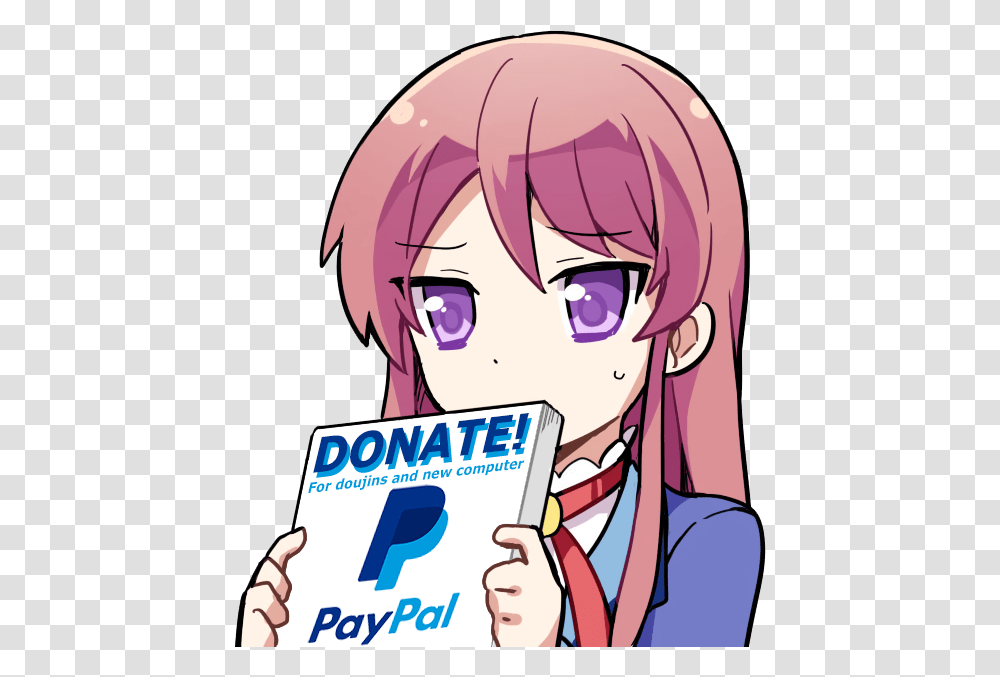 Paypal Anime Donate, Manga, Comics, Book Transparent Png