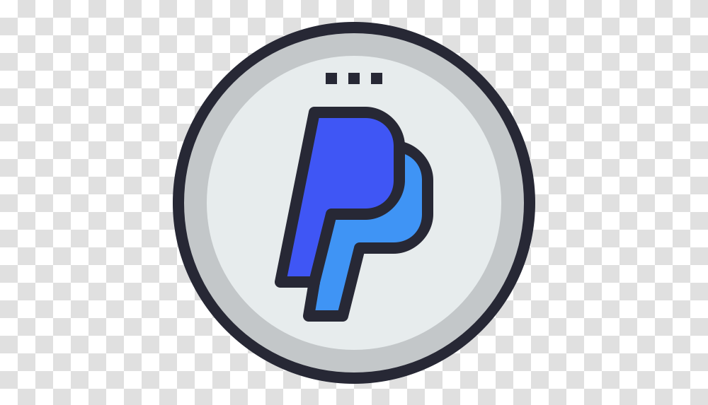 Paypal App Icon Circle, Text, Number, Symbol, Logo Transparent Png