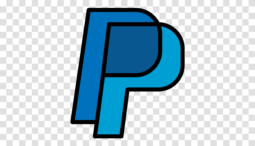 Paypal Logo Icon Of Colored Outline Style Available In Svg Clip Art, Word, Alphabet, Text, Number Transparent Png