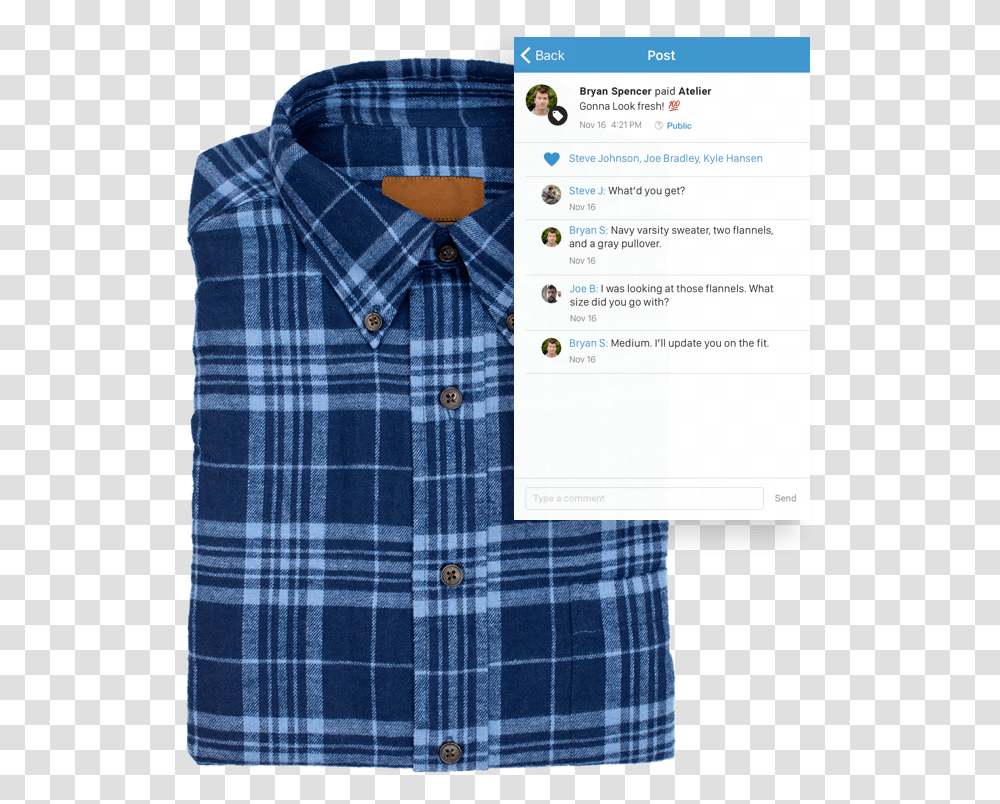 Paypal Venmo Plaid, Shirt, Clothing, Apparel, Dress Shirt Transparent Png