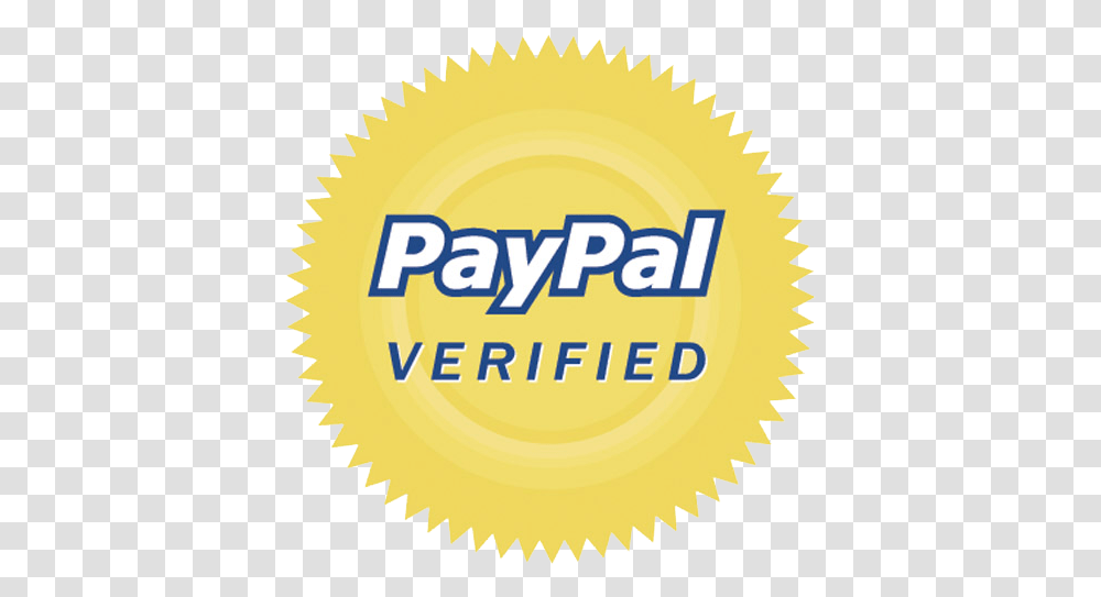 Paypal Verified Logo Paypal Verified, Label, Text, Gold, Poster Transparent Png