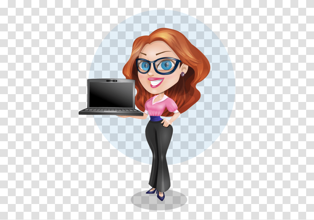 Payroll Amp Work Place Pensions Accountant Character Vector, Female, Person, Girl, Sunglasses Transparent Png