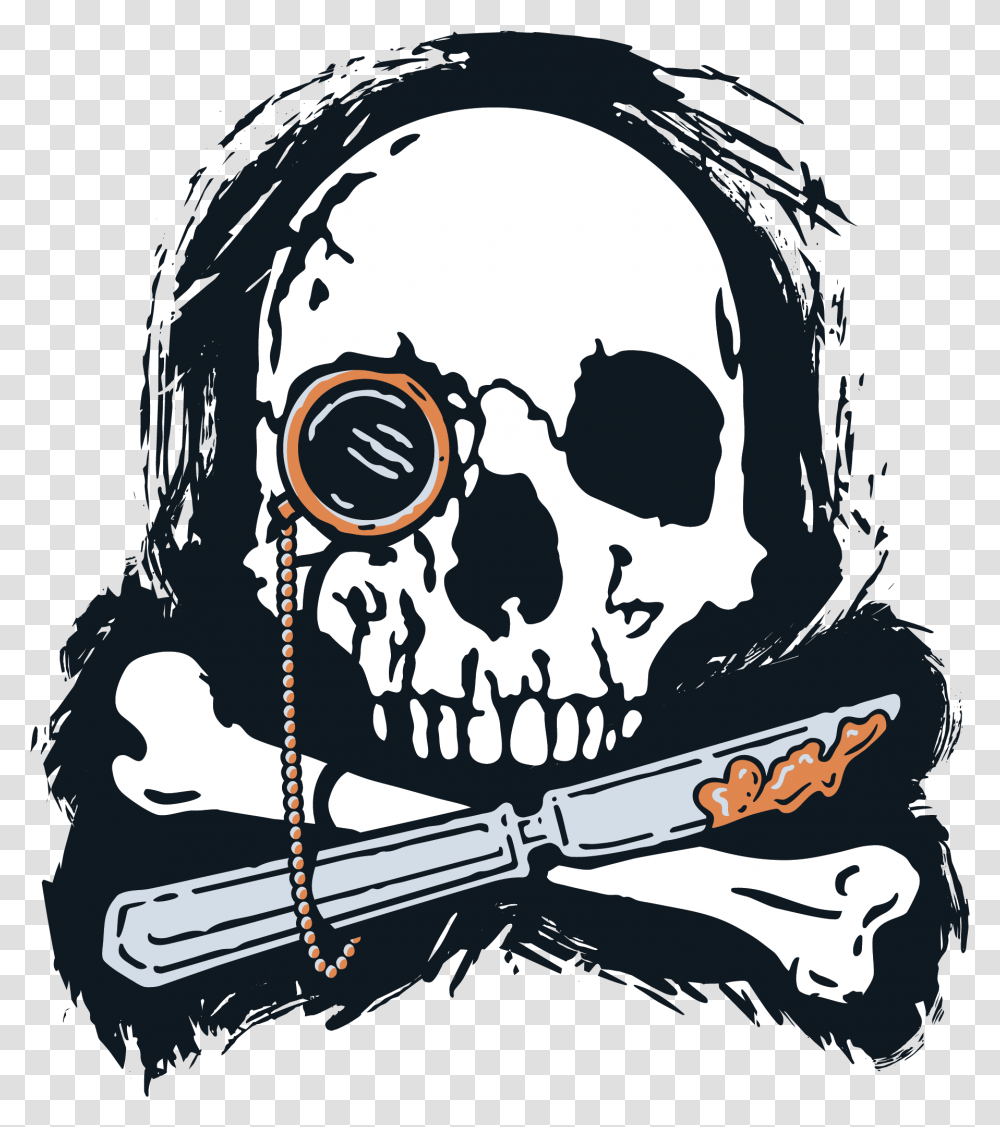 Pb & Death Made By Iron Horse Brewery Scary, Pirate, Gun, Weapon, Weaponry Transparent Png