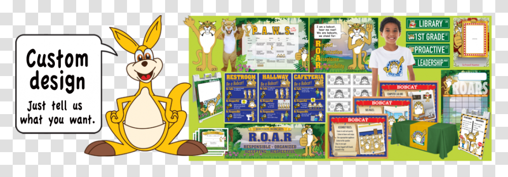 Pbis Posters Kangaroo Mascot Clip Art Clip Art, Advertisement, Flyer, Paper, Person Transparent Png