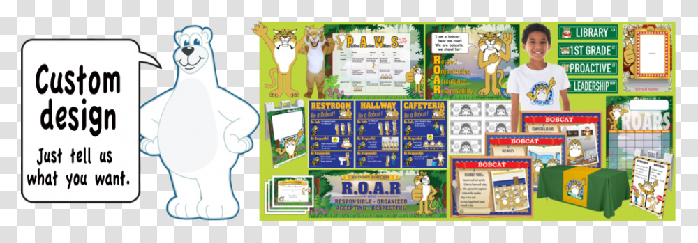 Pbis Posters Polar Bear Mascot Clip Art Clip Art, Advertisement, Flyer, Paper, Brochure Transparent Png