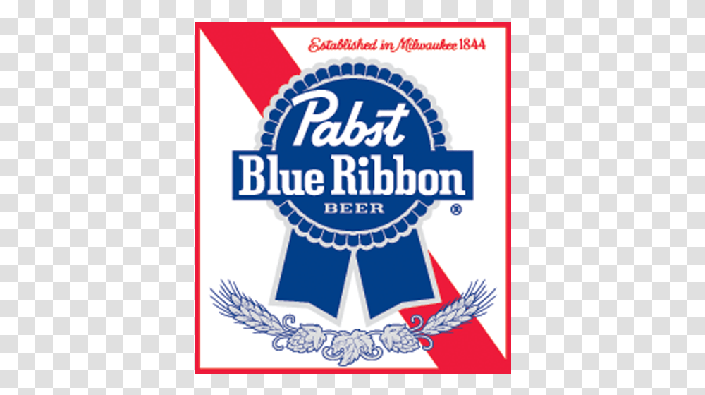 Pbr Pabst Blue Ribbon, Logo, Trademark, Poster Transparent Png