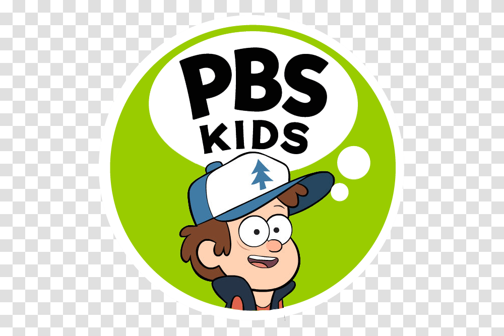 Pbs Kids Logo Dipper Pines Variant By Grizzlybearfan Pbs Kids Cn, Label, Hat Transparent Png