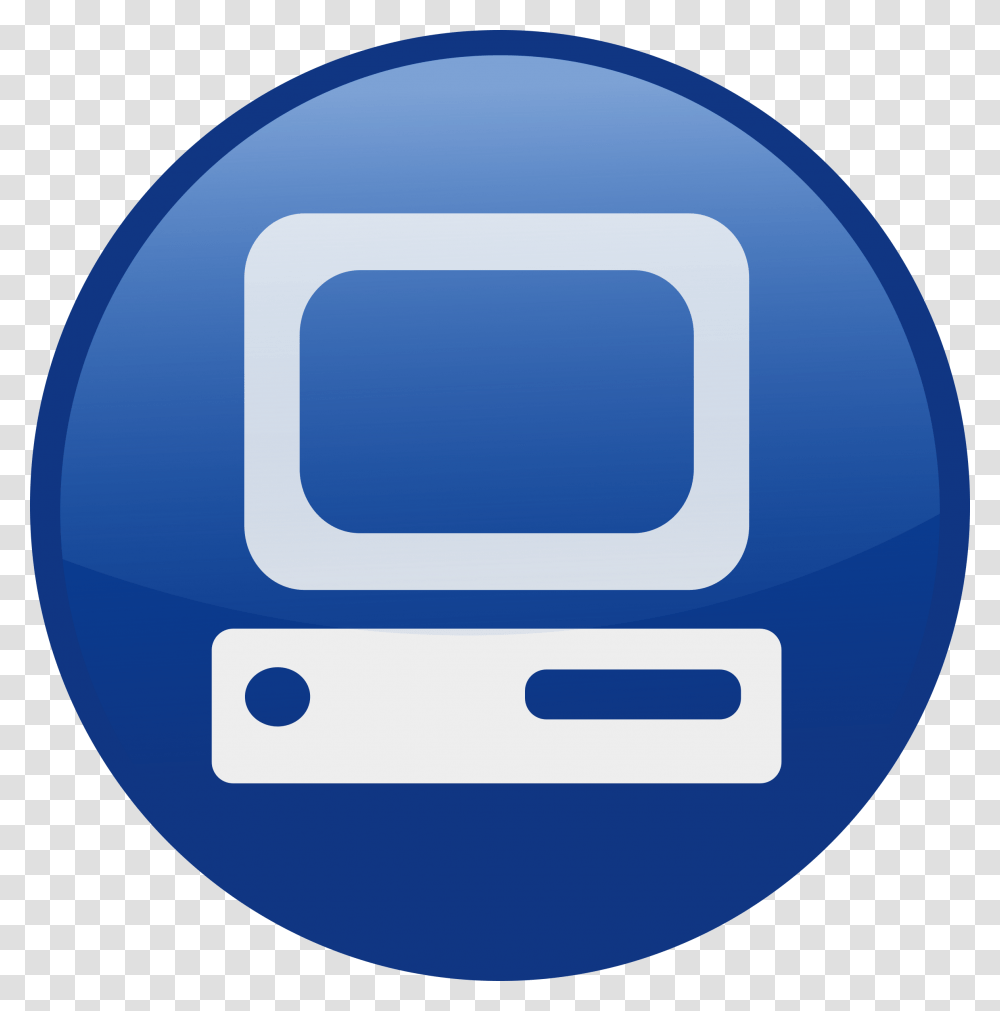 Pc Blue Clip Arts Blue Computer Clipart, Logo, Number Transparent Png