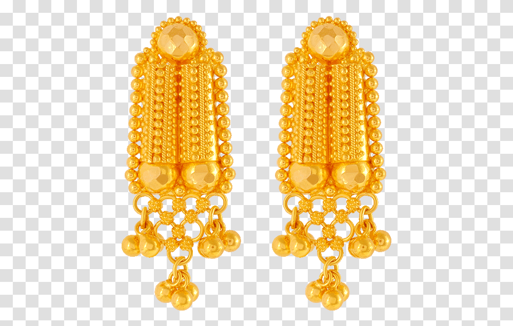 Pc Chandra Jewellers Gold Earrings Design Karice Earrings, Treasure, Accessories, Accessory, Chandelier Transparent Png