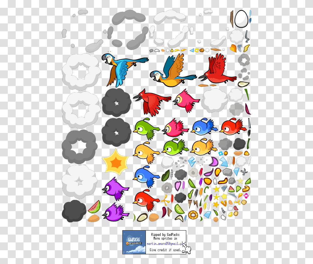 Pc Computer Angry Birds Effect, Graphics, Art, Animal, Confetti Transparent Png