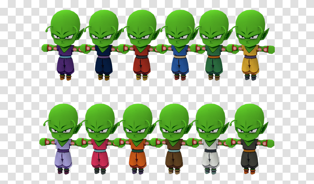 Pc Computer Dragon Ball Fighterz Piccolo The Models Dragon Ball Fighterz Chibi Piccolo, Green, Alien, Head, Hand Transparent Png