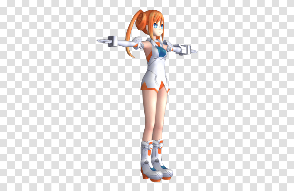 Pc Computer Megadimension Neptunia Vii Orange Heart For Women, Costume, Person, Sport, Bow Transparent Png