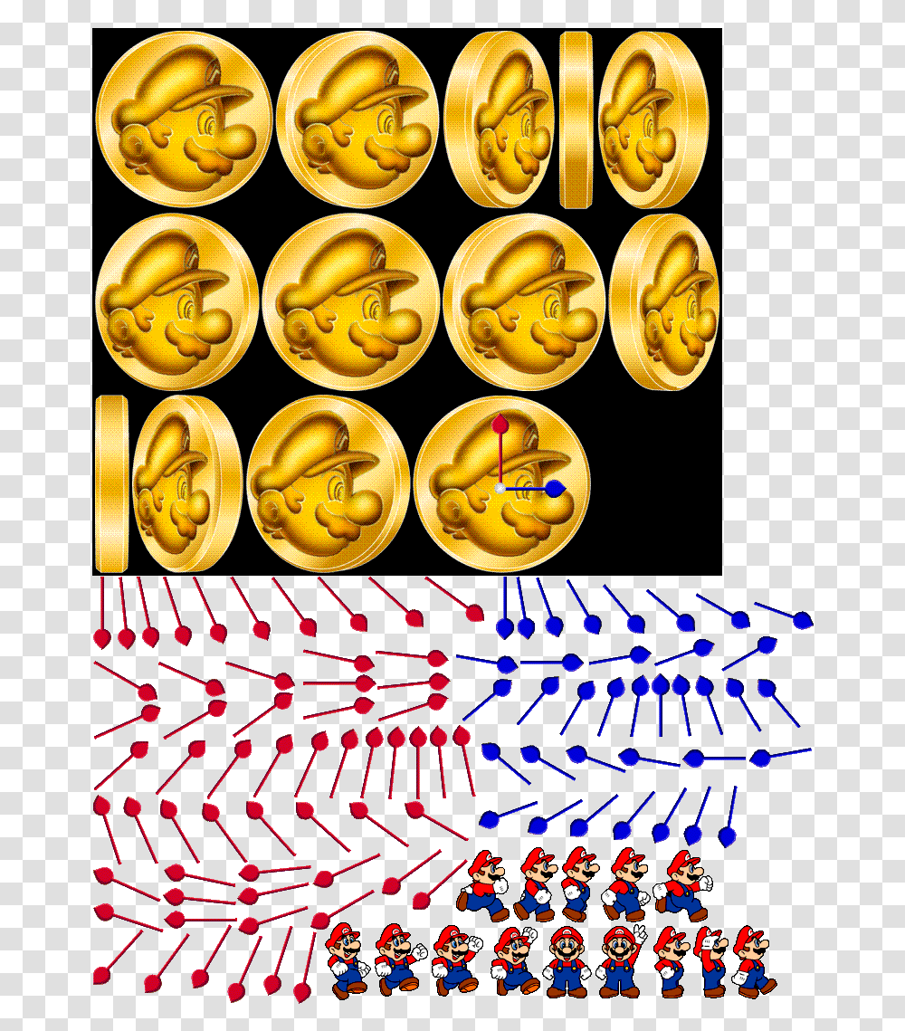 Pc Computer Super Mario Collection Screen Saver Coin Gold, Money, Arcade Game Machine, Text Transparent Png