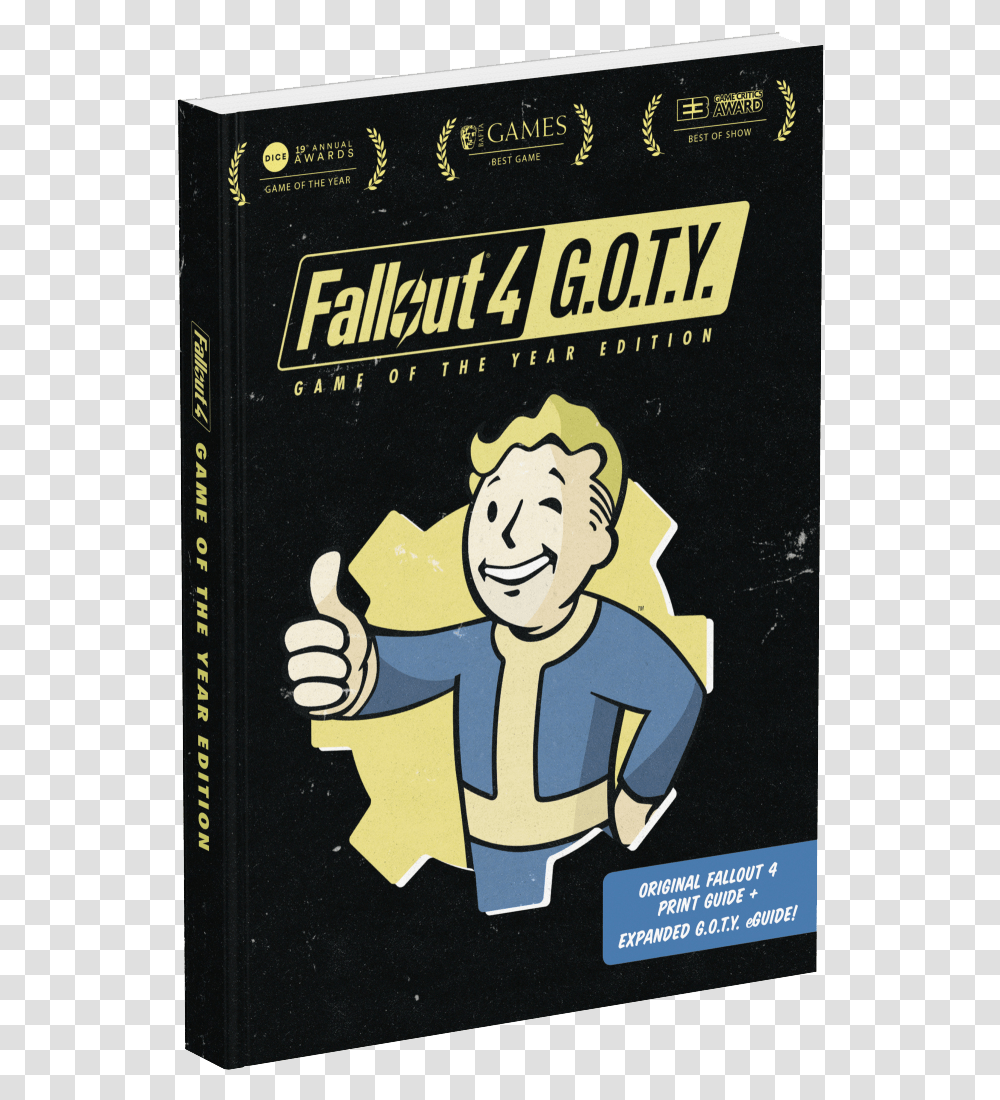 Pc Fallout 4 Game Of The Year Edition Fallout 4 Vault Survival Guide, Advertisement, Poster, Hand, Book Transparent Png
