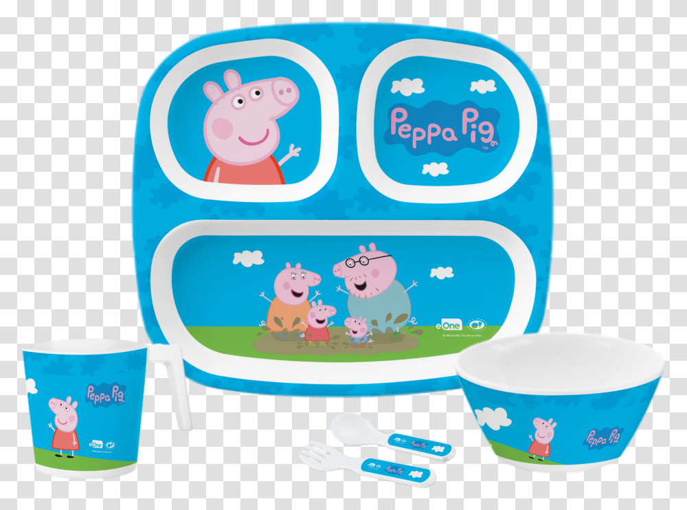Pc Kids Set Peppa Pig, Bowl, Mixing Bowl Transparent Png
