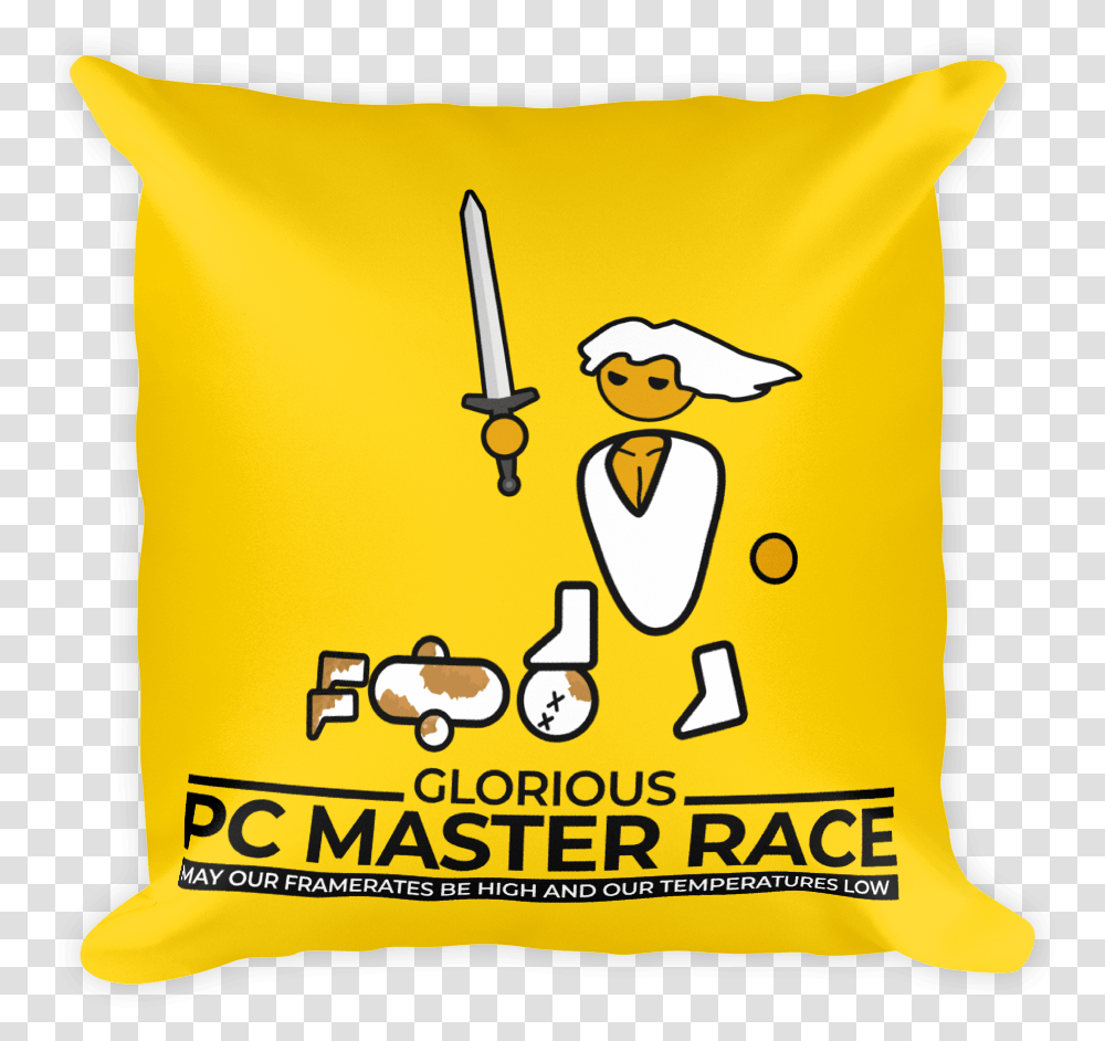 Pc Master Race Pillow Pc Master Race, Cushion, Apparel, Bag Transparent Png