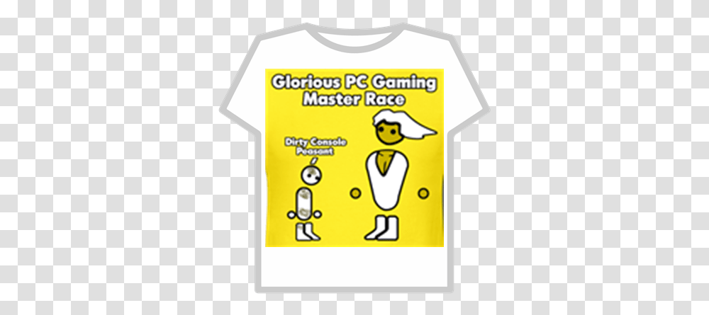 Pc Master Race Roblox Spongebob Face Roblox, Clothing, Apparel, Text, Shirt Transparent Png