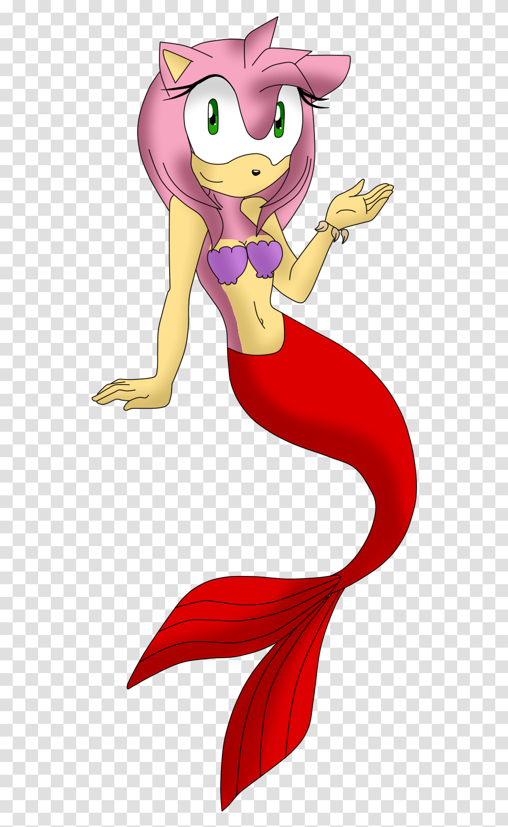 Pc Mermaid Amy Rose By Miss Aquatic Amy Rose As A Mermaid, Apparel, Leisure Activities Transparent Png