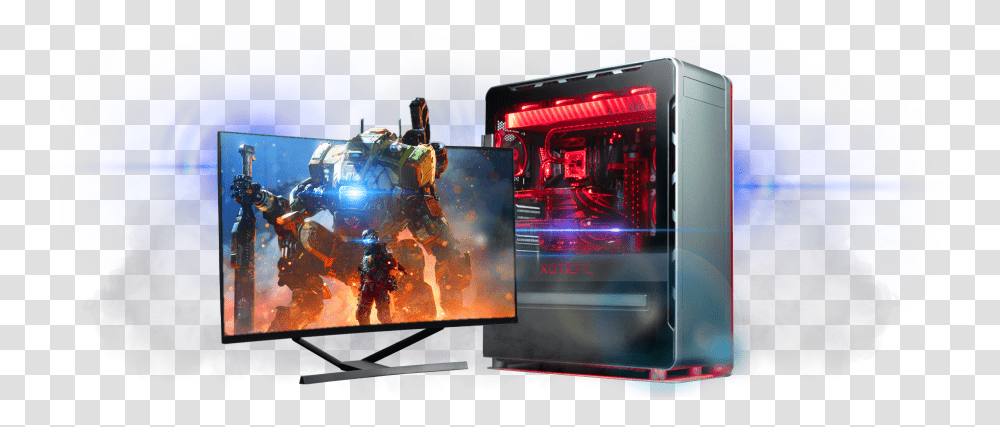 Pc Tower, Screen, Electronics, Monitor, Display Transparent Png