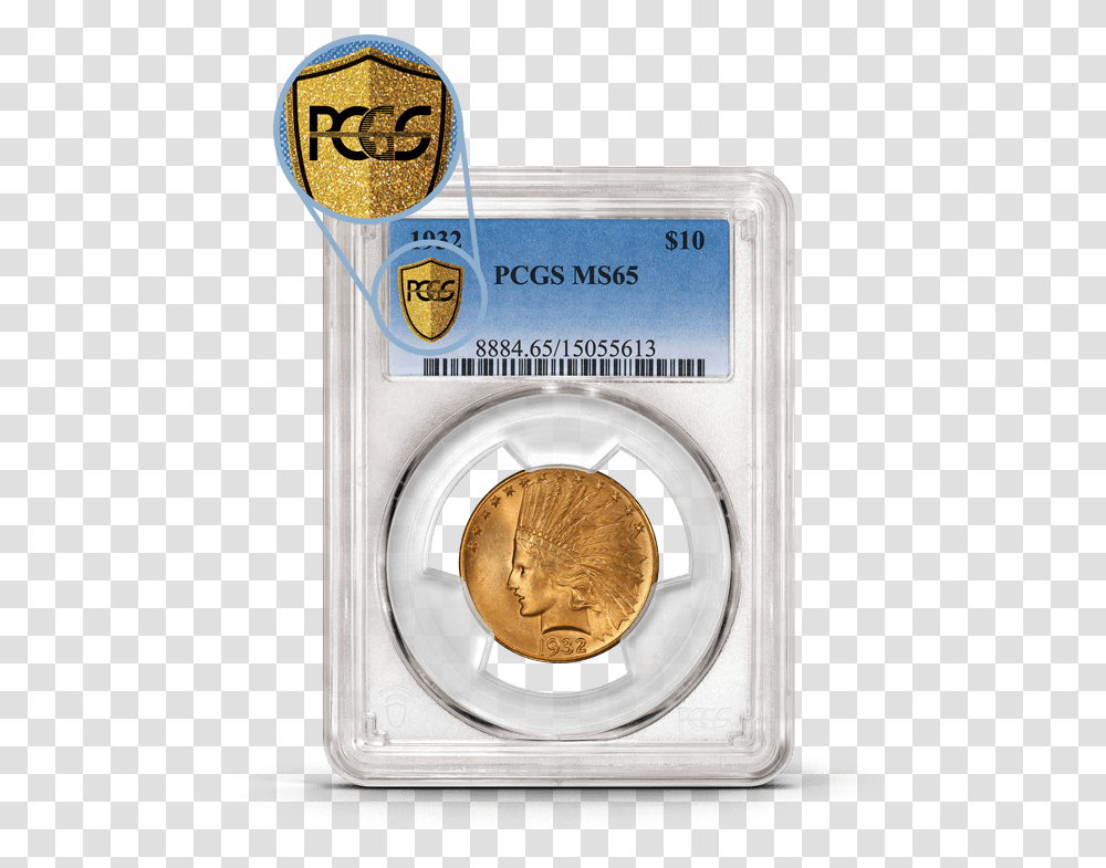 Pcgs Gold Shield Pcgs Gold Shield, Coin, Money, Dryer, Appliance Transparent Png