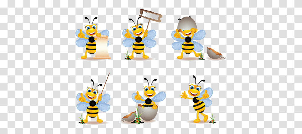 Pchely Osy Med Bumble Bees Bee Cartoon Bee, Pac Man, Insect, Invertebrate, Animal Transparent Png