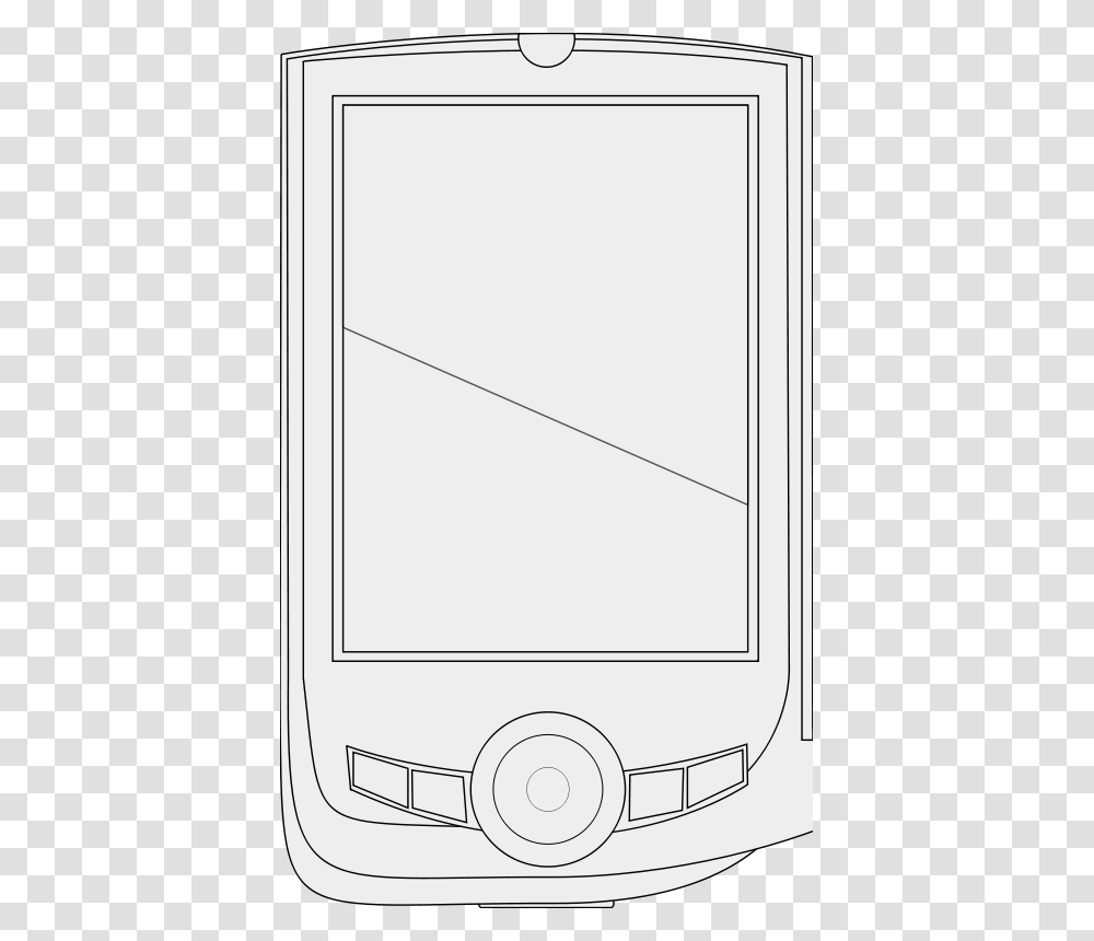 Pda Lineart, Technology, Electronics, Phone, Mobile Phone Transparent Png
