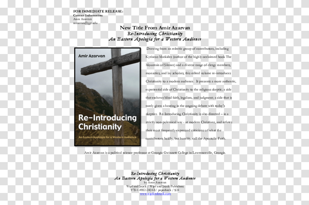 Pdf A Synopsis Of My New Edited Book Amir Azarvan Christian Cross, Symbol, Crucifix Transparent Png