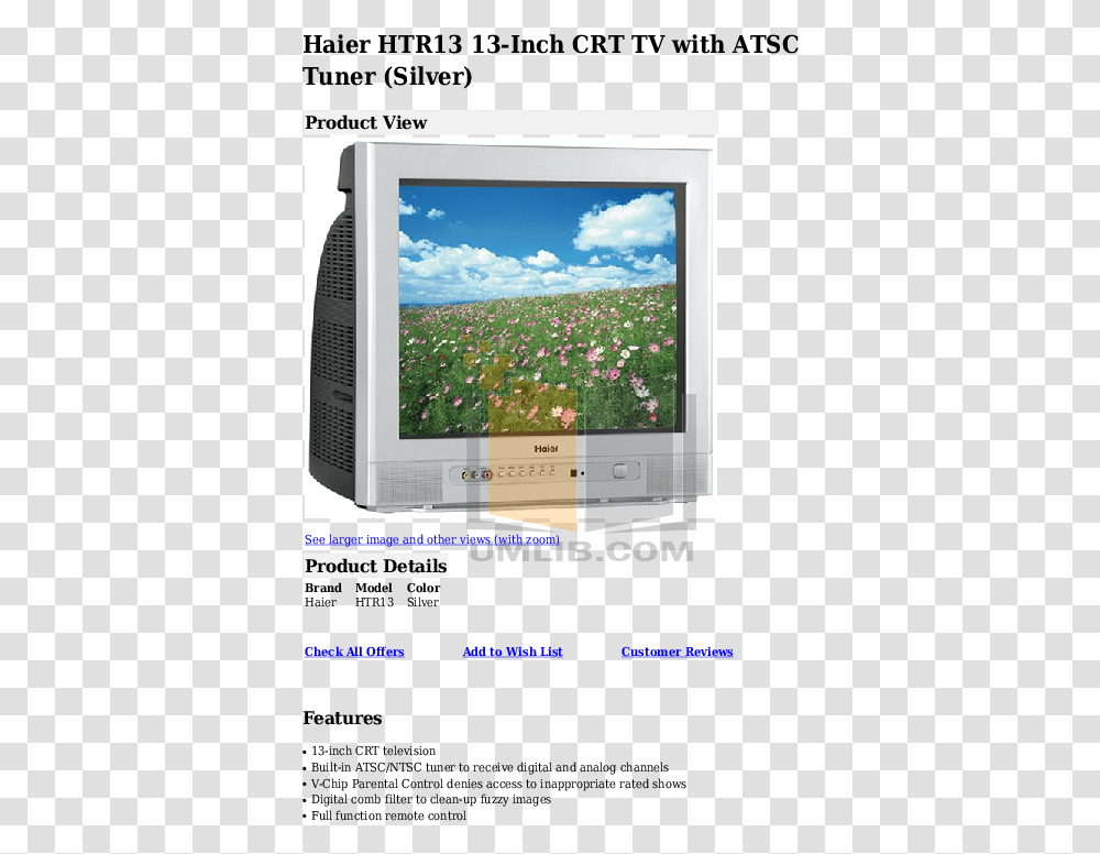Pdf For Haier Tv Htr13 Manual Electronics, Monitor, Screen, Display, Television Transparent Png