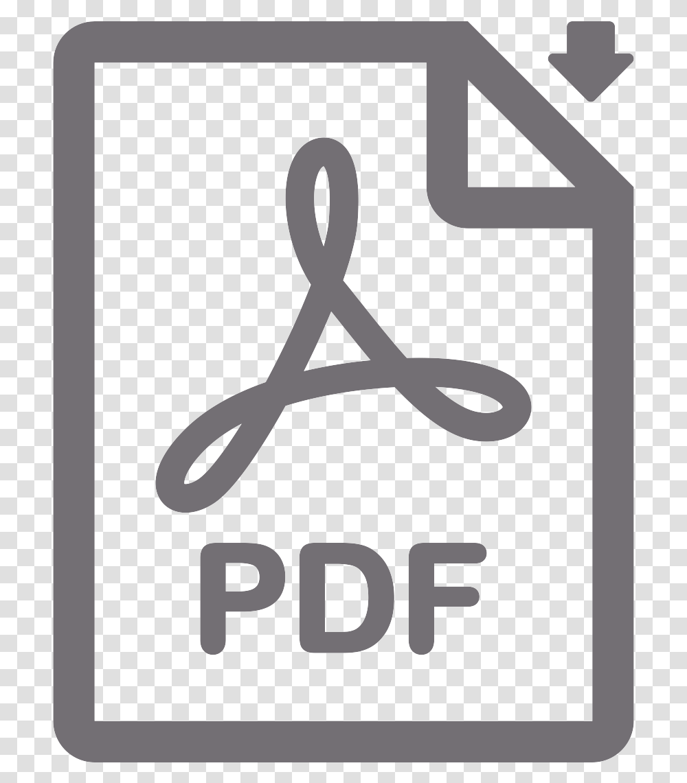 Pdf Icon Gray Download Pdf Download Icon, Alphabet, Hanger Transparent Png