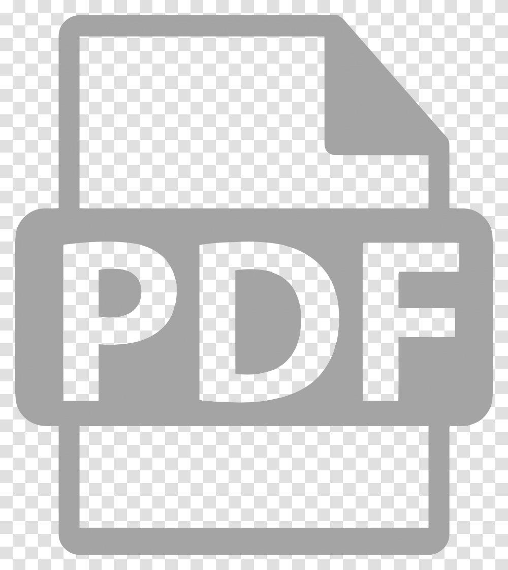 Pdf Icon Grey, White, Texture Transparent Png