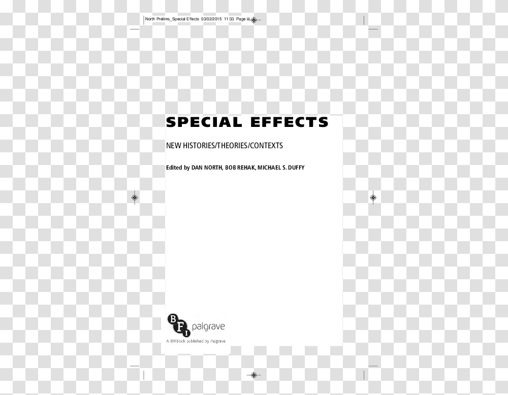 Pdf Special Effects New Histories Theories Contexts Screenshot, Flyer, Paper, Advertisement, Page Transparent Png