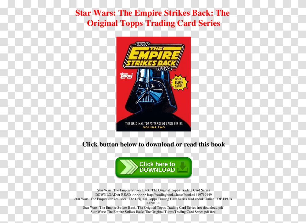 Pdf Star Wars The Empire Strikes Back The Original Empire Strikes Back Poster, Advertisement, Flyer, Paper, Brochure Transparent Png