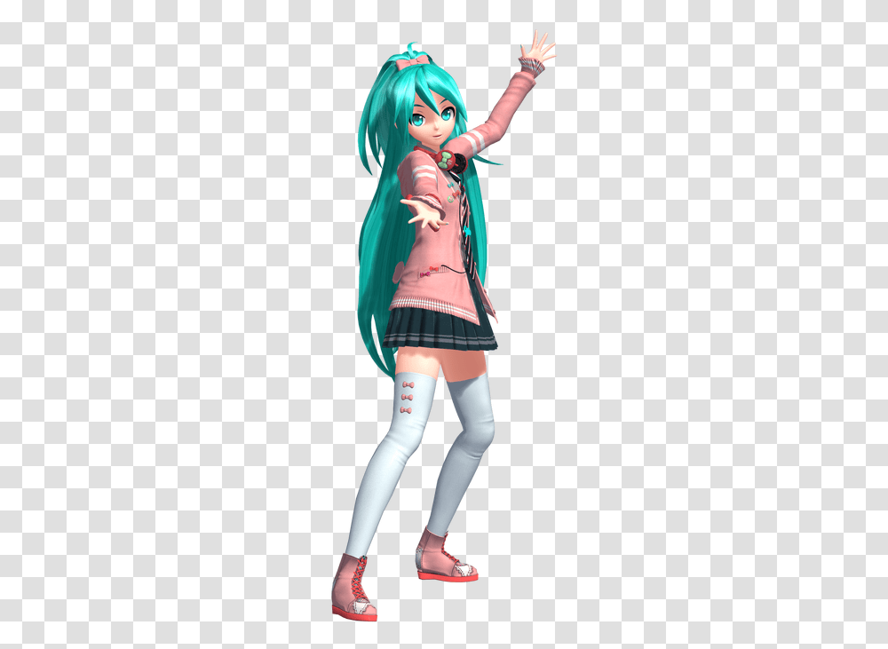 Pdft Ribbon Girl Miku By Wefede Dcsiykt Pre Girl, Person, Skirt, Leisure Activities Transparent Png