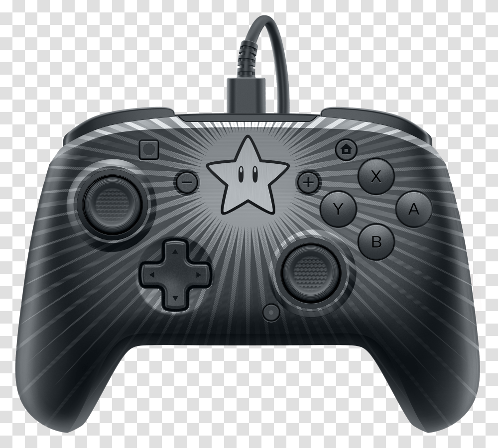 Pdp Nintendo Switch Faceoff Super Mario Bros Star Wired Nintendo Switch Pro Controller, Electronics, Joystick, Gun, Weapon Transparent Png