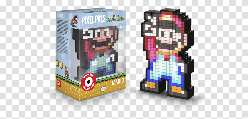 Pdp Pixel Pal Super Mario World Mario World Pixel Pals, Toy, Pac Man, Rubix Cube Transparent Png